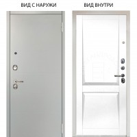 Люкс 3К / Агат Вельвет белый горизонт / Ариана Белая эмаль