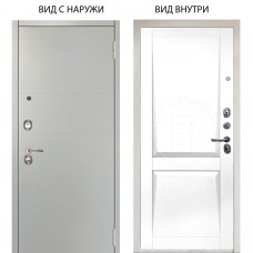 Люкс 3К / Агат Вельвет белый горизонт / Ариана Белая эмаль