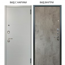 Люкс 3К / Агат Вельвет белый горизонт / Агат Светлый бетон