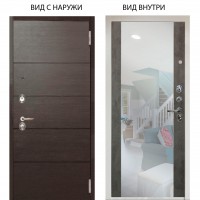 Люкс 3К / Агат венге горизонт / Агат Вельвет белый горизонт