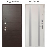 Люкс 3К / Агат венге горизонт / Дуэт Белое дерево вставки Изабель