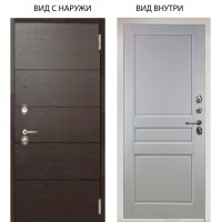 Люкс 3К / Агат венге горизонт / Каролина Белая эмаль