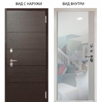 Люкс 3К / Агат венге горизонт / Магнум Софт милк