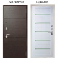 Люкс 3К / Агат венге горизонт / Александра Белый глянец