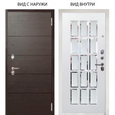 Люкс 3К / Агат венге горизонт / Мэрелин Софт милк с фацетом и пескоструем