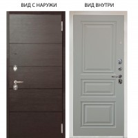 Люкс 3К / Агат венге горизонт / Скиф Софт милк