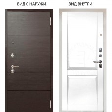 Люкс 3К / Агат венге горизонт / Ариана Белая эмаль