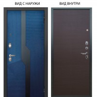 Люкс 3К / Бистури синий софт / Элегант Венге горизонт