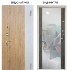 Люкс 3К / Эксперт Рустик соломенный - бетон урбан милк / Агат Вельвет белый горизонт