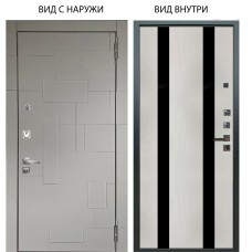 Люкс 3К / Эксперт Рустик соломенный - бетон урбан милк / Дуэт Белое дерево вставки кензо