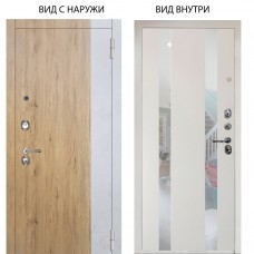 Люкс 3К / Эксперт Рустик соломенный - бетон урбан милк / Дуэт Белое дерево вставки Николь