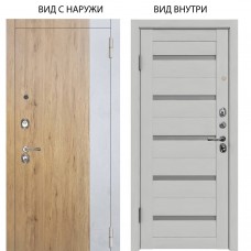 Люкс 3К / Эксперт Рустик соломенный - бетон урбан милк / Александра Серый винил