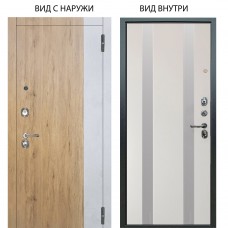 Люкс 3К / Эксперт Рустик соломенный - бетон урбан милк / Дуэт Белое дерево вставки Изабель