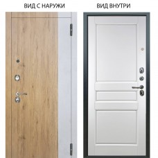Люкс 3К / Эксперт Рустик соломенный - бетон урбан милк / Каролина Белая эмаль