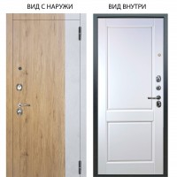 Люкс 3К / Эксперт Рустик соломенный - бетон урбан милк / Соренто Белая эмаль