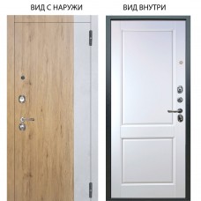 Люкс 3К / Эксперт Рустик соломенный - бетон урбан милк / Соренто Белая эмаль