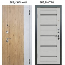Люкс 3К / Эксперт Рустик соломенный - бетон урбан милк / Александра Серый винил