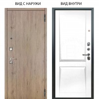 Люкс 3К / Элегант Рустик соломенный / Ариана Белая эмаль