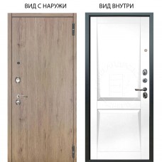 Люкс 3К / Элегант Рустик соломенный / Ариана Белая эмаль