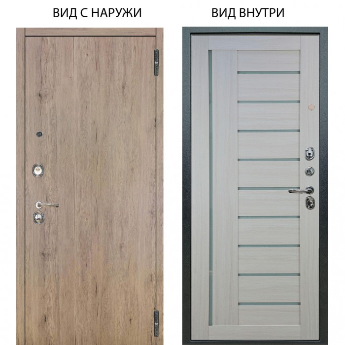 Люкс 3К / Элегант Рустик соломенный / Диана Белая лиственница