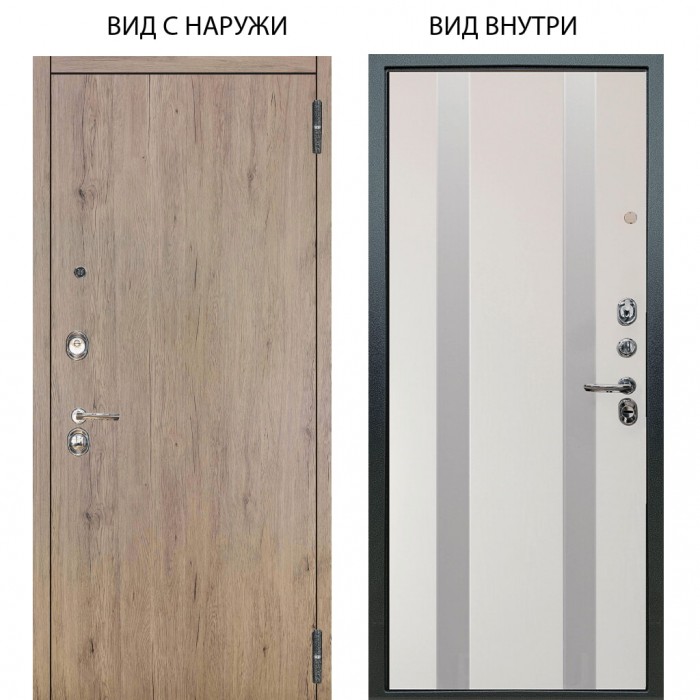 Люкс 3К / Элегант Рустик соломенный / Дуэт Белое дерево вставки Изабель