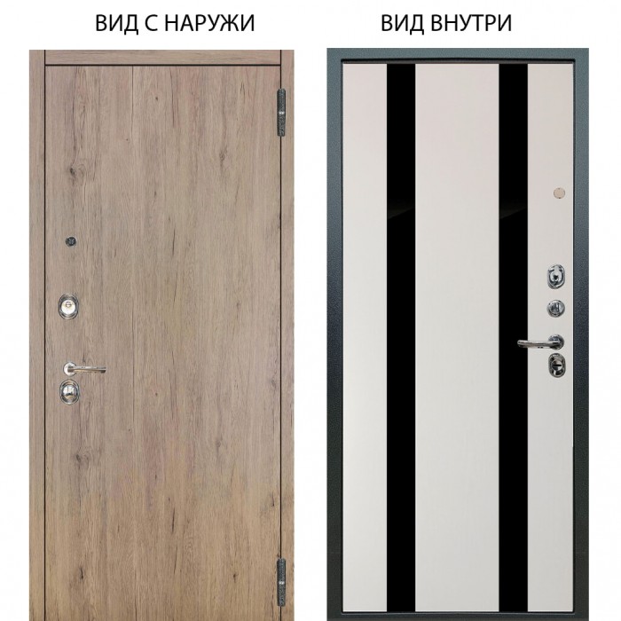 Люкс 3К / Элегант Рустик соломенный / Дуэт Белое дерево вставки Кензо