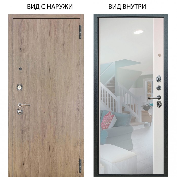 Люкс 3К / Элегант Рустик соломенный / Магнум Софт милк