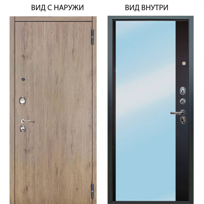 Люкс 3К / Элегант Рустик соломенный / Магнум Черный софт