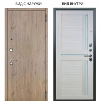 Люкс 3К / Элегант Рустик соломенный / Мирра Белая лиственница