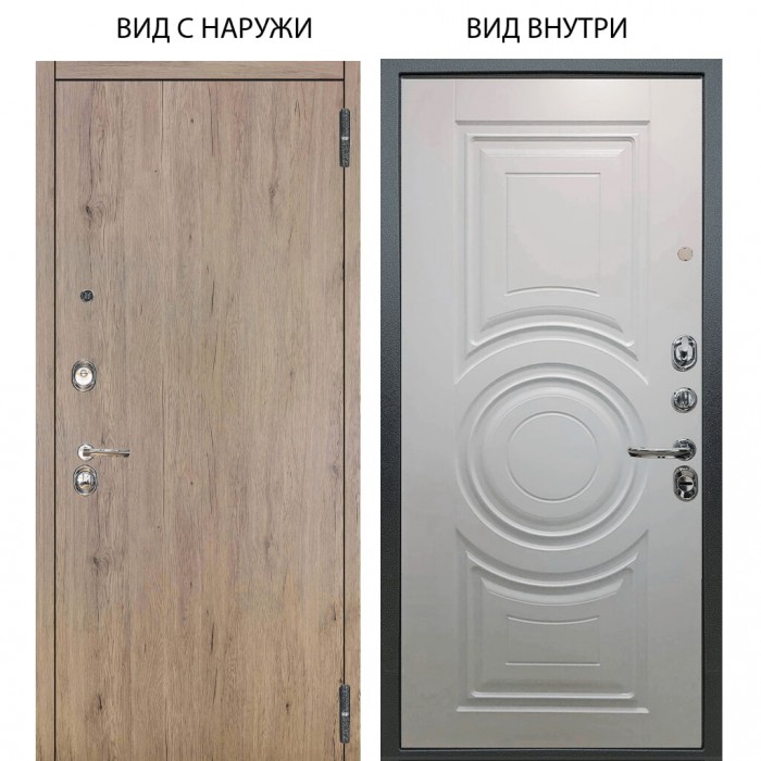 Люкс 3К / Элегант Рустик соломенный / Могадиш Софт милк