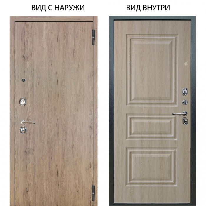 Люкс 3К / Элегант Рустик соломенный / Скиф Дуб филадельфия крем