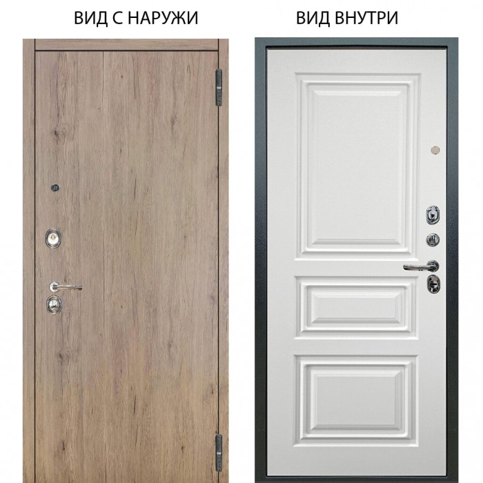 Люкс 3К / Элегант Рустик соломенный / Скиф Софт милк