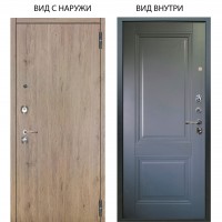 Люкс 3К / Элегант Рустик соломенный / Соло Антрацит