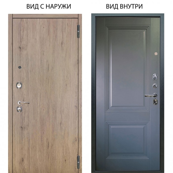 Люкс 3К / Элегант Рустик соломенный / Соло Антрацит