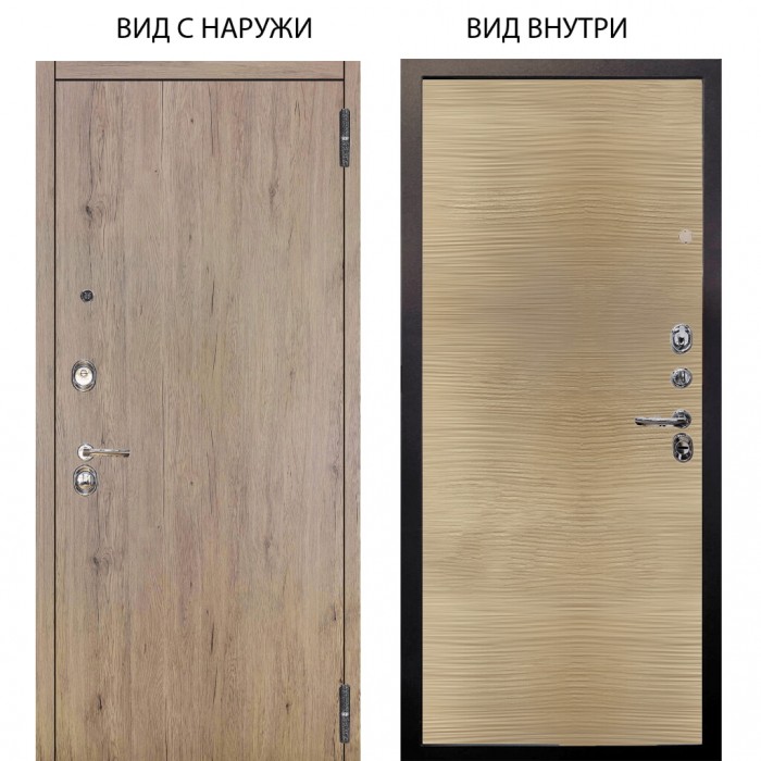 Люкс 3К / Элегант Рустик соломенный / Элегант Дорс светлый горизонт