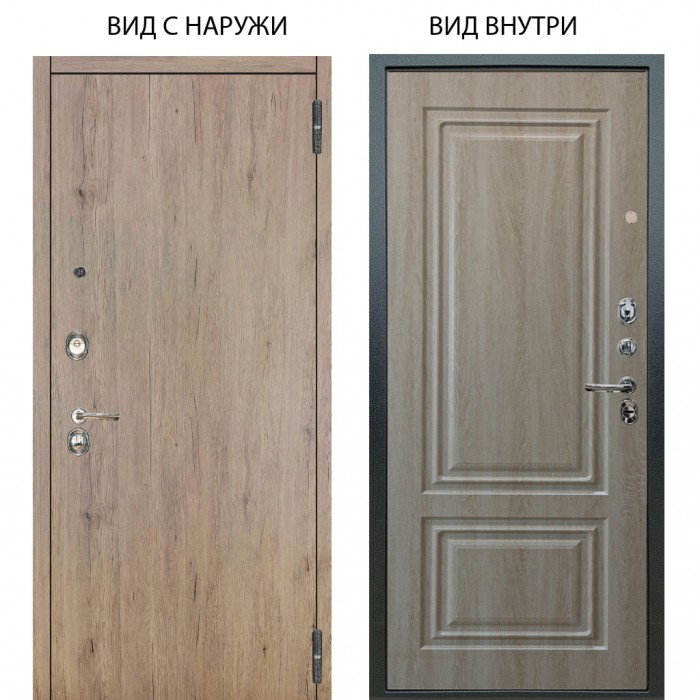 Люкс 3К / Элегант Рустик соломенный / Элион Дуб филадельфия крем