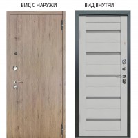 Люкс 3К / Элегант Рустик соломенный / Александра Серый винил