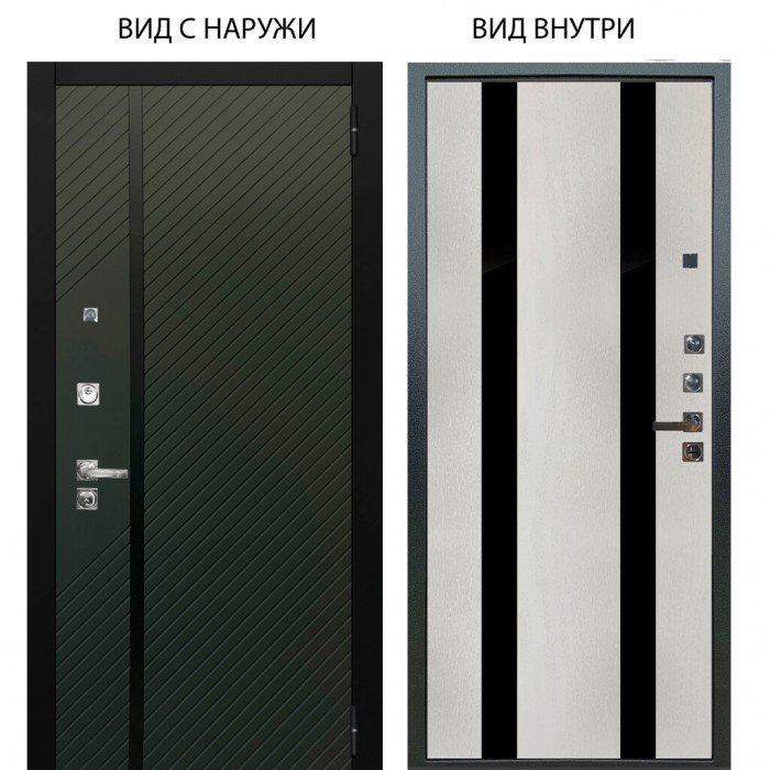 Люкс 3К / Элегант Венге горизонт / Дуэт Белое дерево вставки кензо