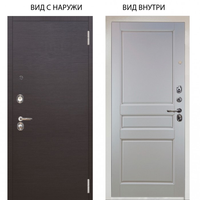 Люкс 3К / Элегант Венге горизонт / Каролина Белая эмаль