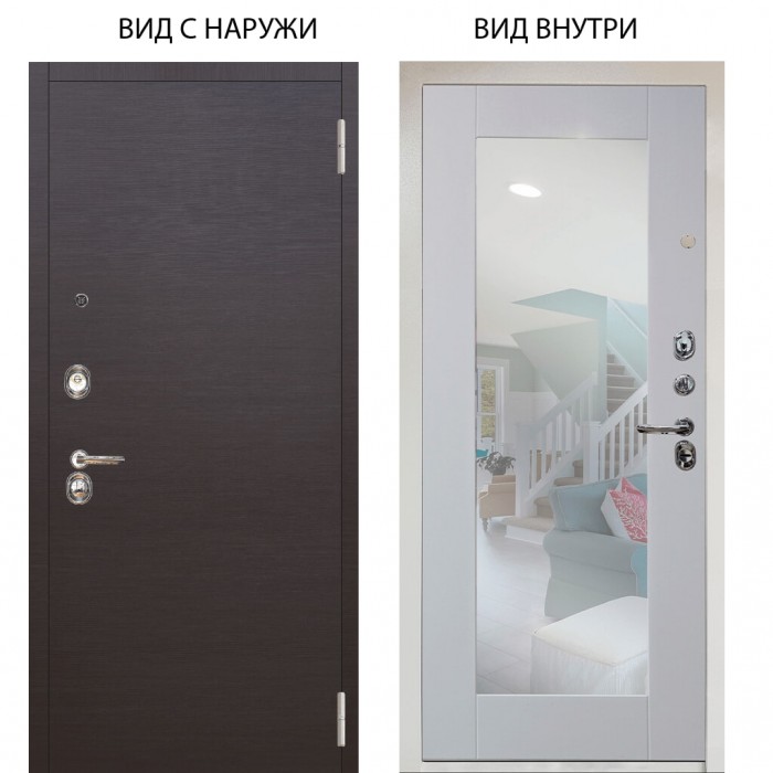 Люкс 3К / Элегант Венге горизонт / Милли Роял вуд белый