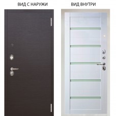 Люкс 3К / Элегант Венге горизонт / Александра Белый глянец