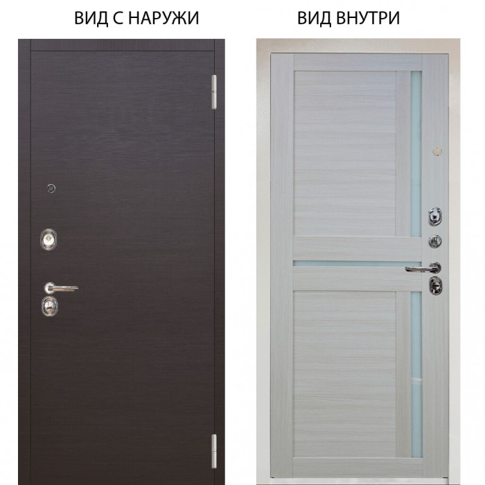 Люкс 3К / Элегант Венге горизонт / Мирра Белая лиственница