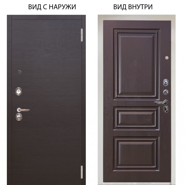 Люкс 3К / Элегант Венге горизонт / Скиф Горький шоколад