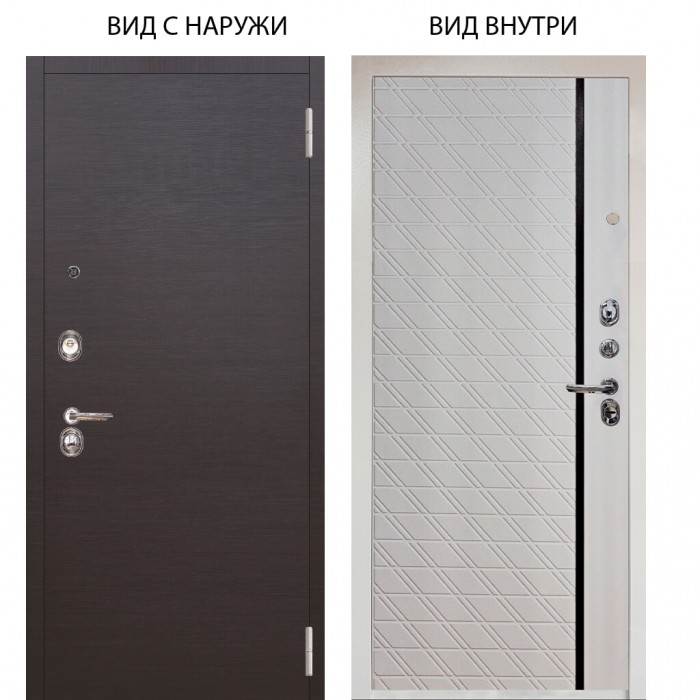 Люкс 3К / Элегант Венге горизонт / Тори Софт милк