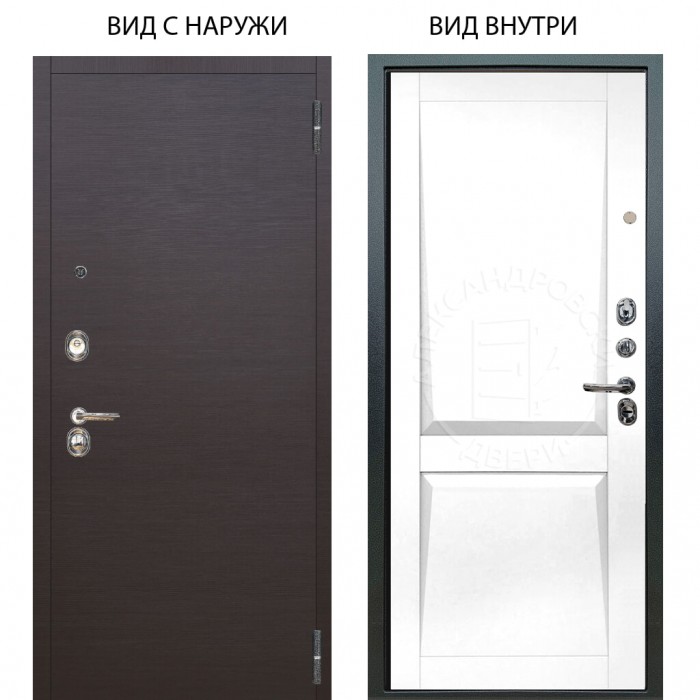 Люкс 3К / Элегант Венге горизонт / Ариана Белая эмаль