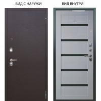 Люкс 3К / Элегант Венге горизонт / Александра +стекло чёрное