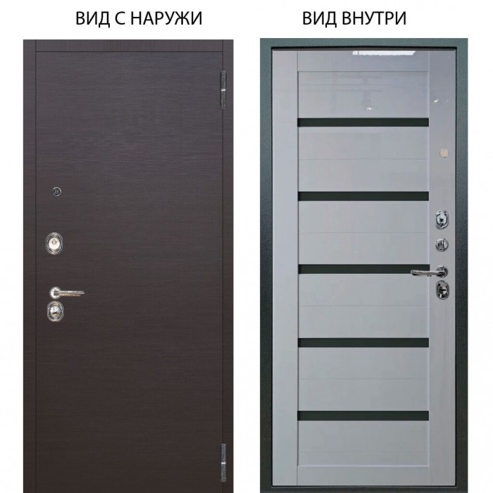 Люкс 3К / Элегант Венге горизонт / Александра +стекло чёрное