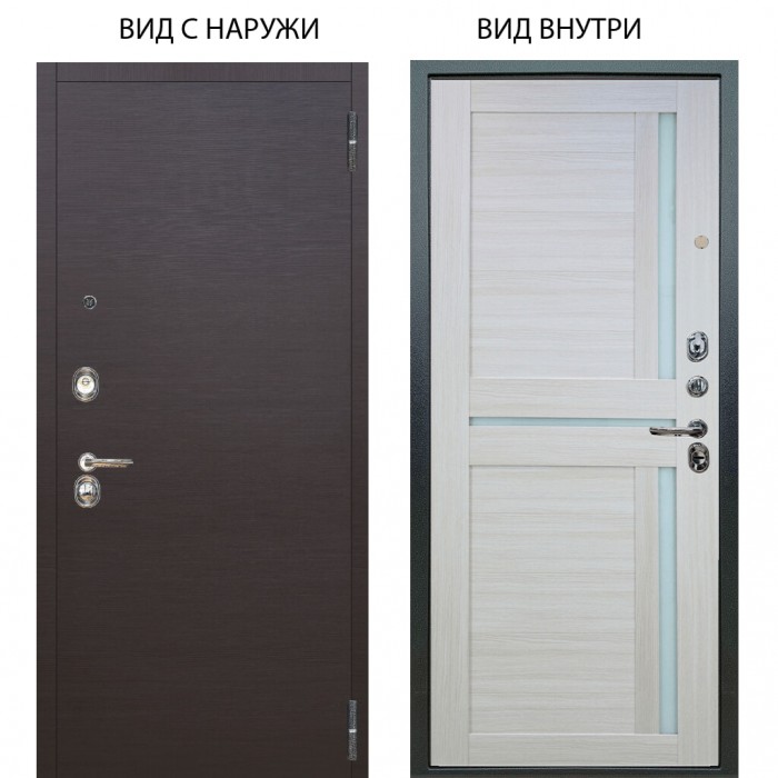 Люкс 3К / Элегант Венге горизонт / Мирра Белая лиственница