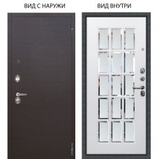 Люкс 3К / Элегант Венге горизонт / Мэрелин Софт милк зеркало с фацетом и пескоструем