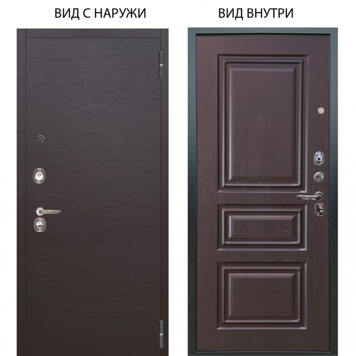 Люкс 3К / Элегант Венге горизонт / Скиф Горький шоколад